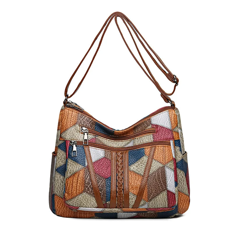 Samira™ - Elegant Handväska med Geometrisk Design