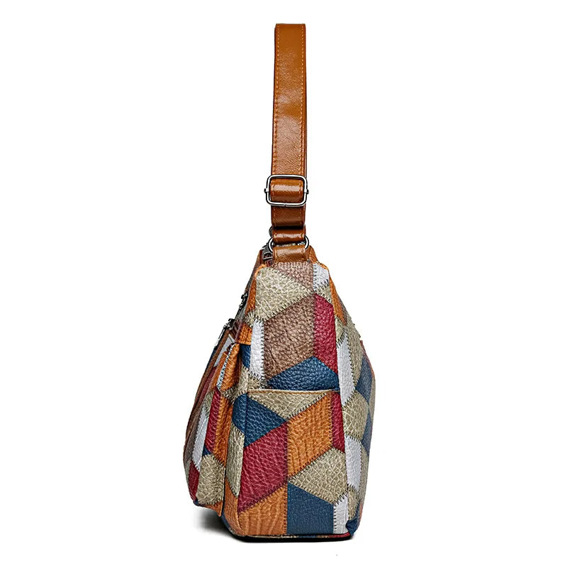 Samira™ - Elegant Handväska med Geometrisk Design