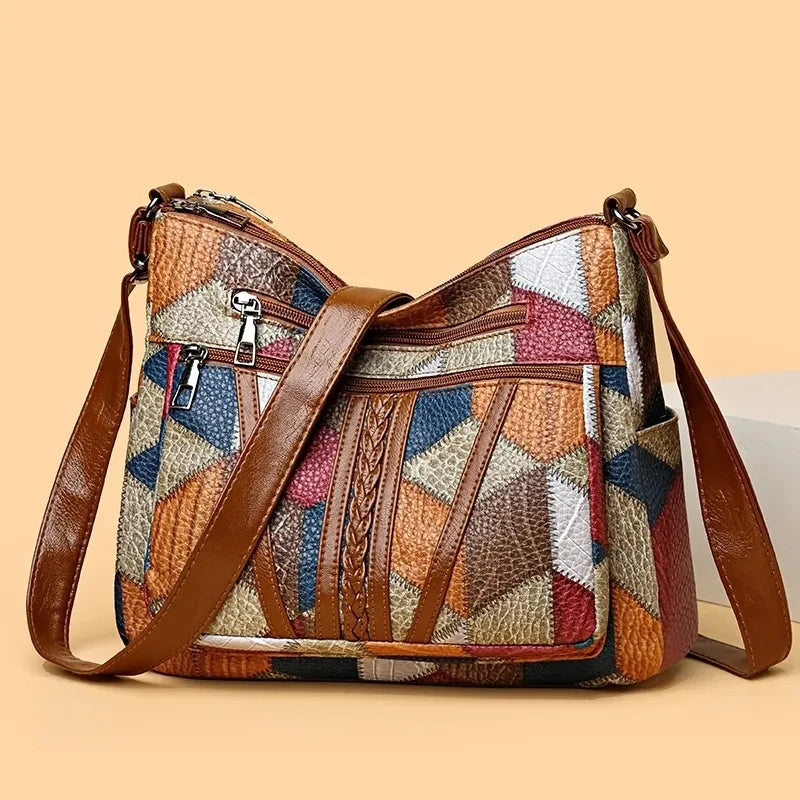 Samira™ - Elegant Handväska med Geometrisk Design