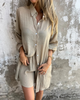 Magdalena™ - Avslappnad Chic Skjorta & Shorts Set