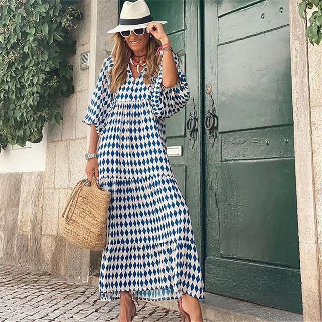 Zandra™ - Boho Klänning Elegant Och Strömlinjeformad