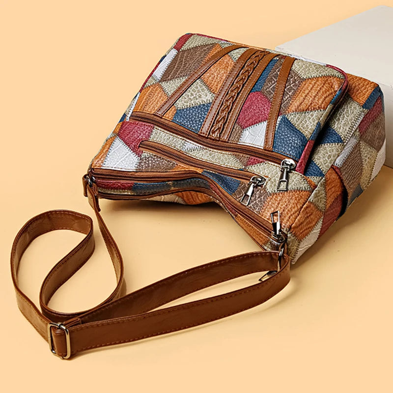 Samira™ - Elegant Handväska med Geometrisk Design