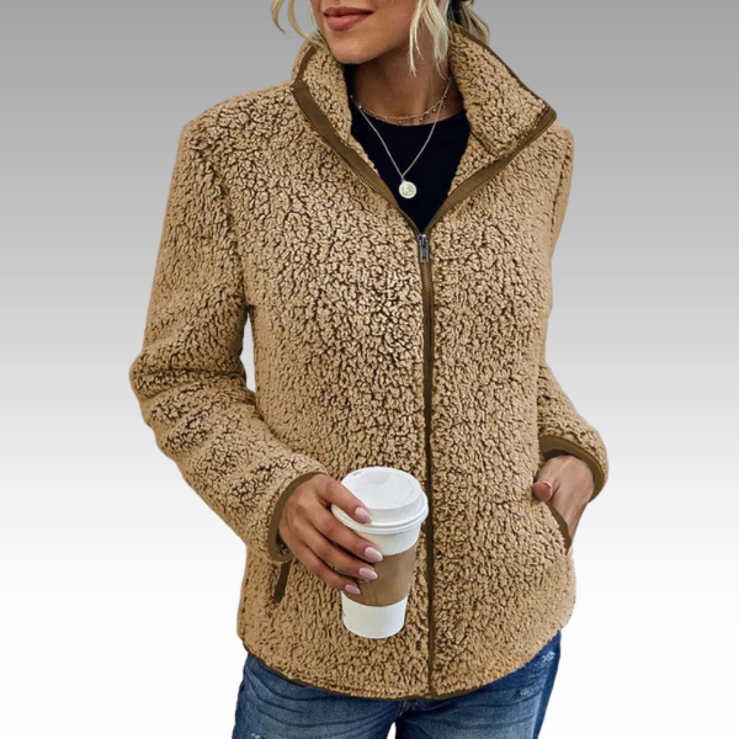 Silvia™ - Elegant Avslappnad Fleecejacka