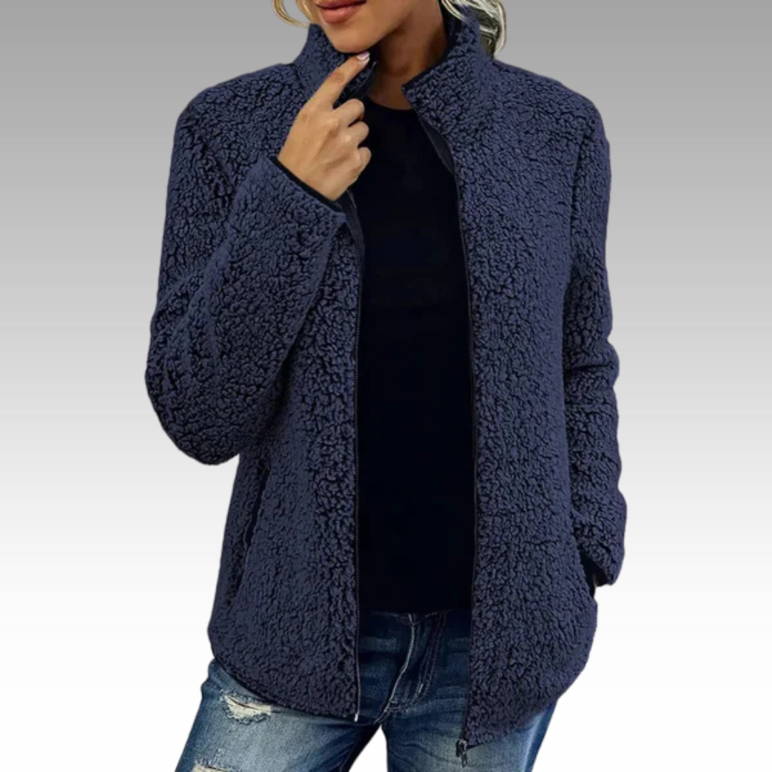 Silvia™ - Elegant Avslappnad Fleecejacka