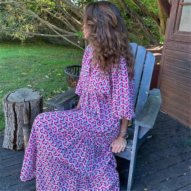 Zandra™ - Boho Klänning Elegant Och Strömlinjeformad
