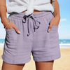 Chiara™ - Somriga avslappnade shorts med dragsko och fickor