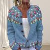 Virelle™ - Lösstickad Chic Cardigan med Mönster