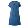 Estelle™ - Mjuk Sommarklänning i Denim