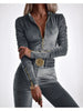 Scarlett™ - Elegant Velvet Jumpsuit