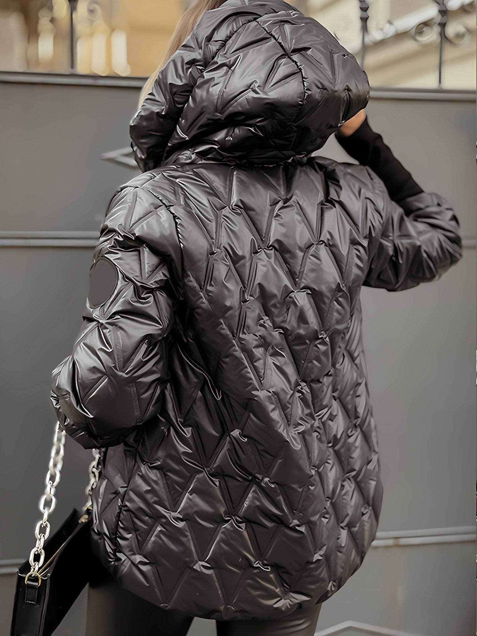 Teri™ - Bekväm Quiltad Dunjacka med Huva
