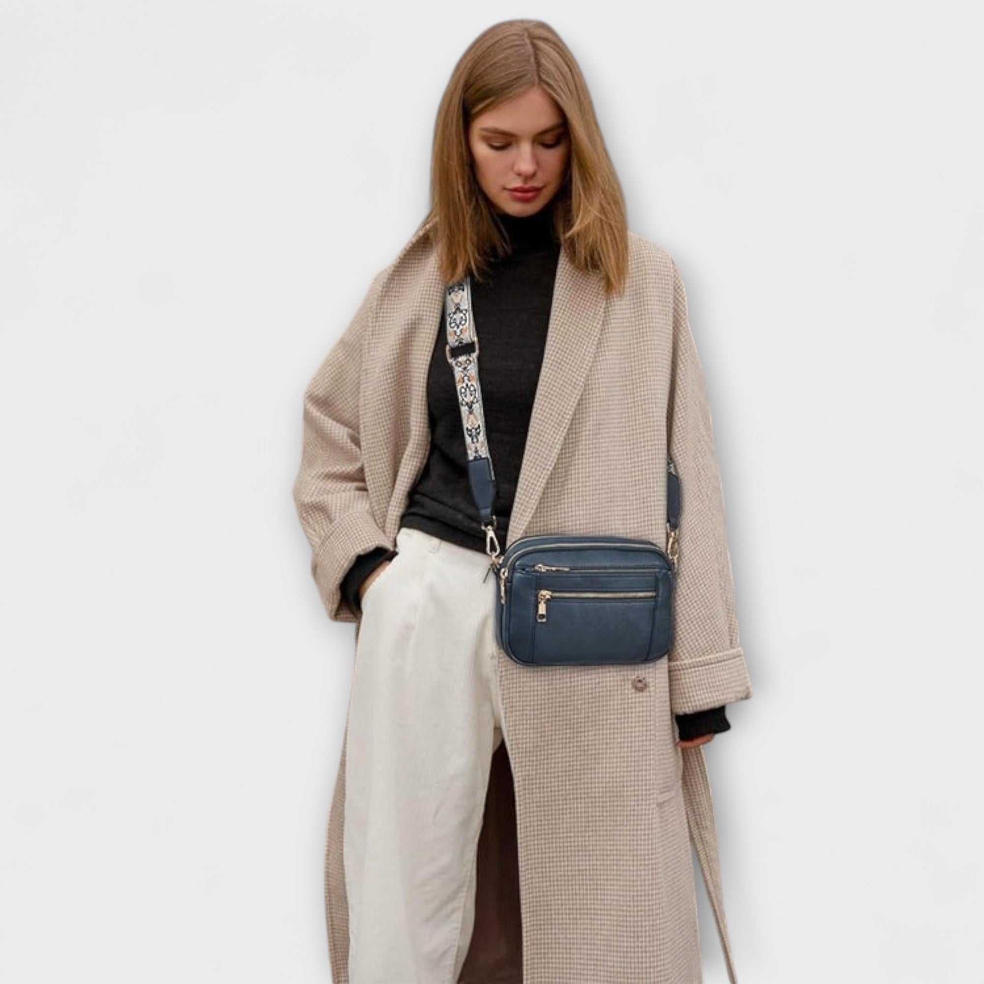 Lureva™ - Elegant Axelväska med Flera Fack