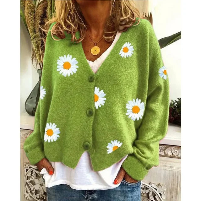 Fiorine™ - Broderad Stilren Kofta med Prästkragar